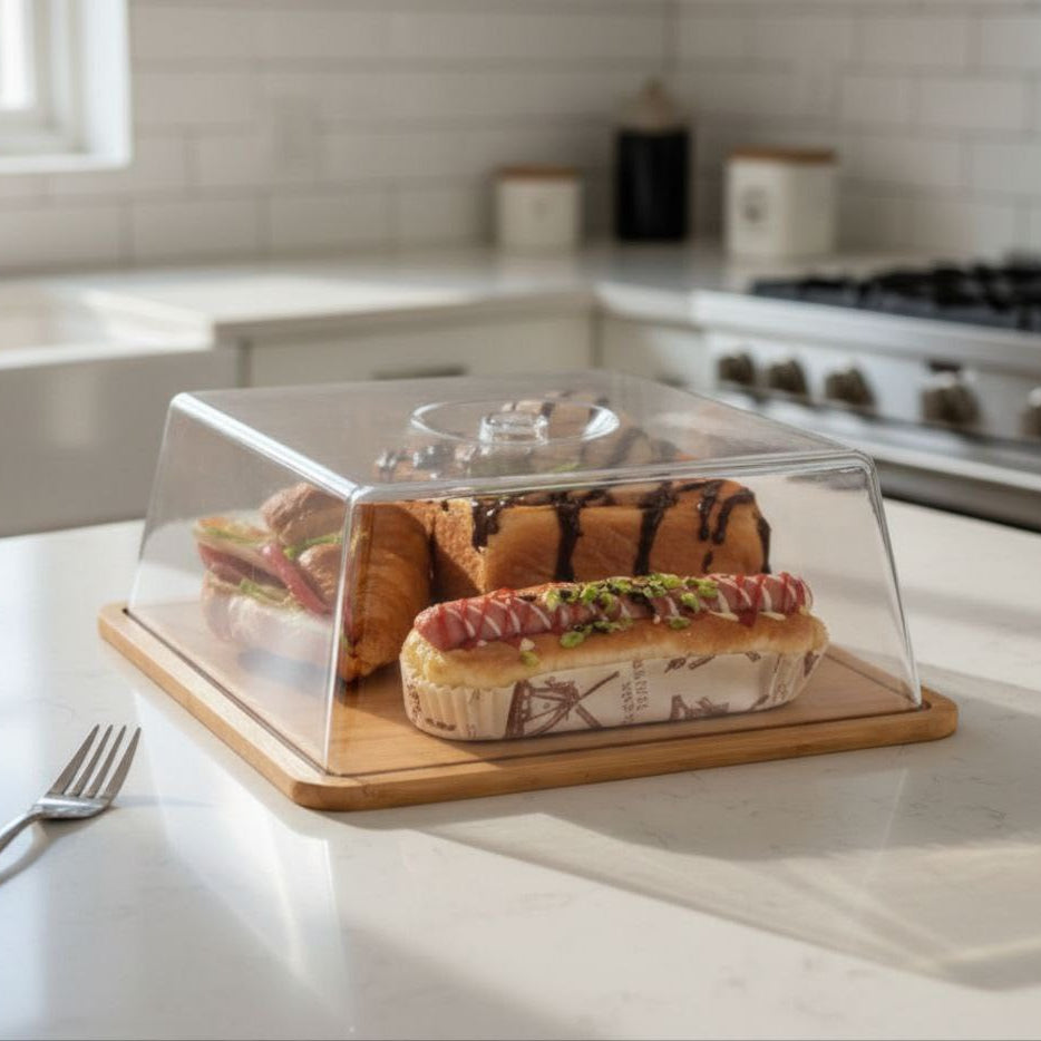 Delight Square Cake & Dessert Cloche