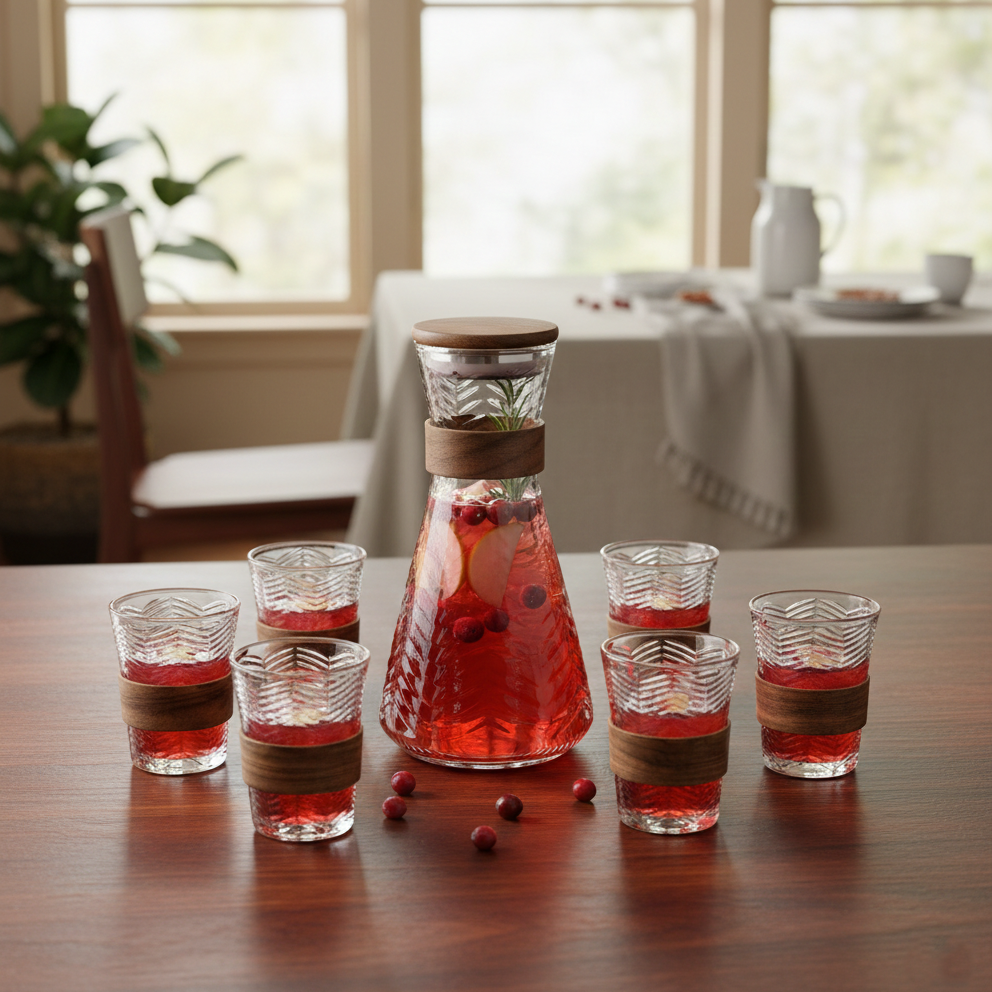 Wave Pitcher & Glasses Set