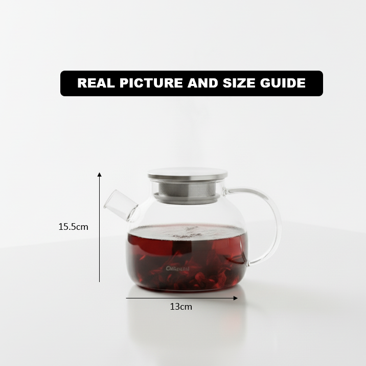 Glass Teapot with Stainless Infuser